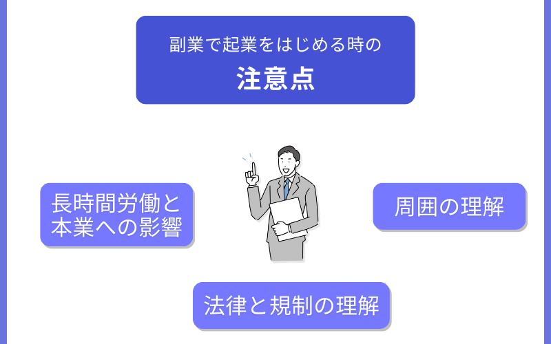 副業で起業をはじめる時の注意点